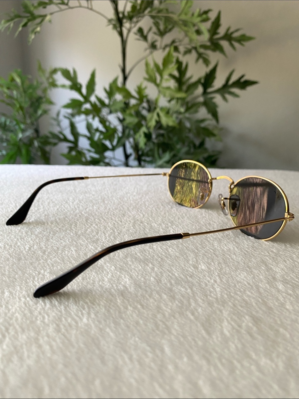 Ray-Ban Oval Flat Lenses Sunglasses | Unisex | RB3547N, Arista Gold/Dark Gray - Picture 7 of 15